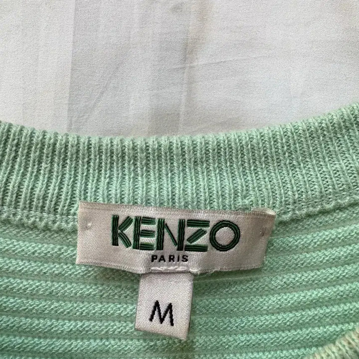 [BUNJANG] Kenzo Mint Striped Knit Sweater / 겐조 민트 스트라이프 니트M/55~66사이즈(정품)