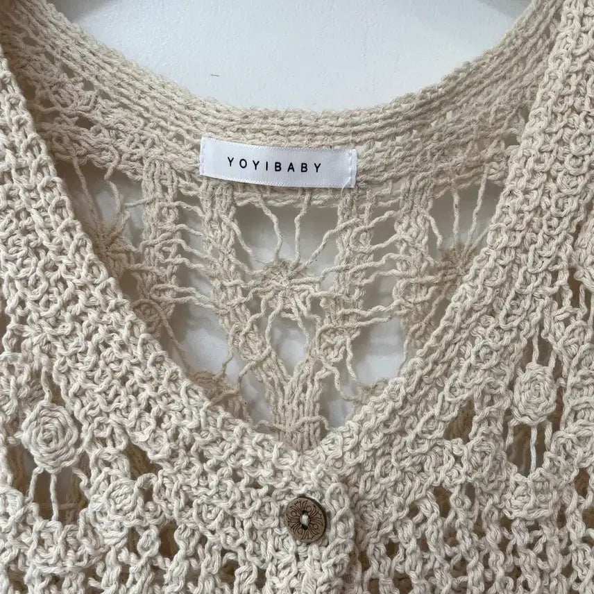 [BUNJANG] YOYIBABY Crochet Lace Cardigan / YOYIBABY 크로셰 레이스 가디건