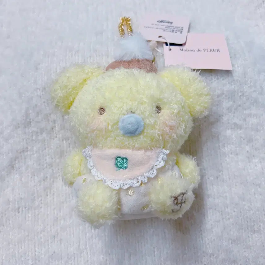 [BUNJANG] Sanrio Pompompurin Maison de FLEUR Mascot Keyring Charm / 산리오 폼폼푸린 30주년 메종드폴뢰르 마스코트 인형 키링 참
