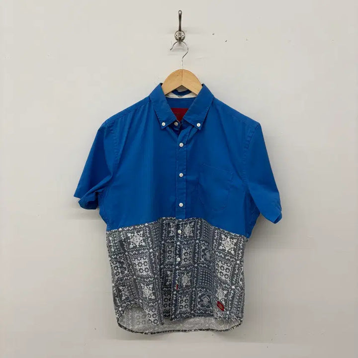 [SOLD OUT] 디키즈 블루 패턴 반팔 셔츠 공용M