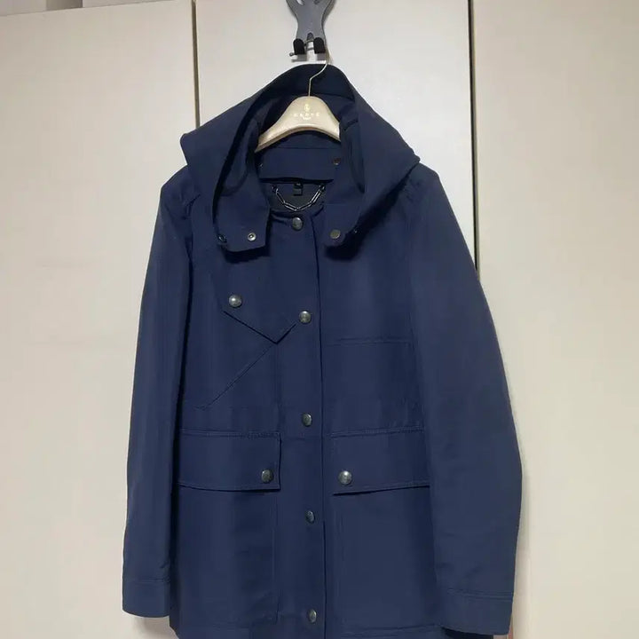 [BUNJANG] Belstaff Navy Hooded Jacket / Belstaff 벨스타프 여성 네이비 후드 자켓 38 (55)