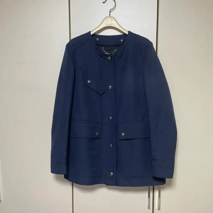 [BUNJANG] Belstaff Navy Hooded Jacket / Belstaff 벨스타프 여성 네이비 후드 자켓 38 (55)