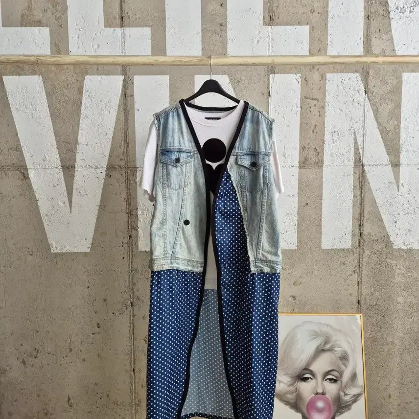 [BUNJANG] Denim Long Vest / 데님 롱베스트