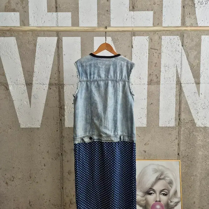 [BUNJANG] Denim Long Vest / 데님 롱베스트