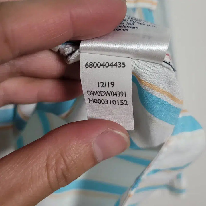 [BUNJANG] Tommy Jeans Striped Linen Shirt / (M) 타미진스 스트라이프 긴팔 마 셔츠 남방