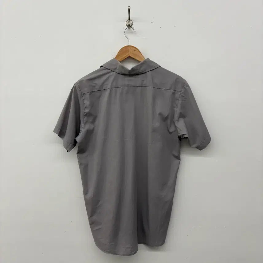 [BUNJANG] Dickies Gray ZUMBA Patch Shirt / 디키즈 셔츠 회색 + 줌바 패치 남성M