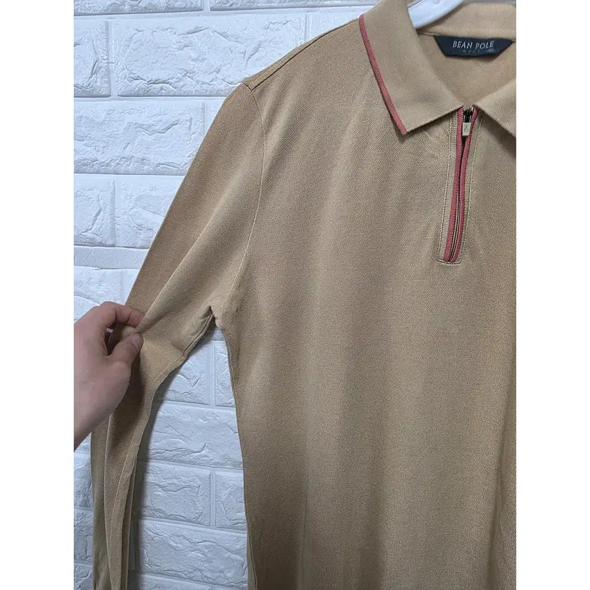 [BUNJANG] Beanpole Beige Polo Shirt / 100 빈폴 베이지 카라티 C982