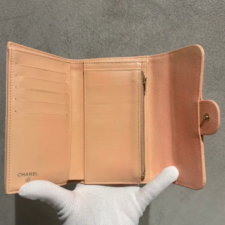[BUNJANG] Chanel Caviar Flap Wallet / { OS / 신형 } 샤넬 캐비어 플랩 반지갑