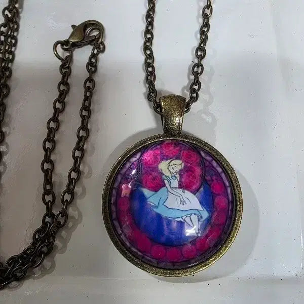 [BUNJANG] Alice Resin Art Chain Necklace / 레진아트 엘리스 체인목걸이