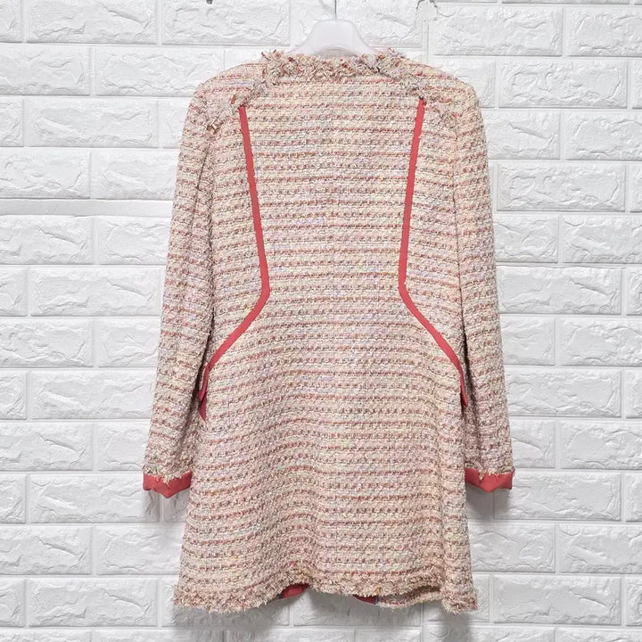 [BUNJANG] OZOC Pink Tweed Jacket / M 오조크 OZOC 핑크 트위드 자켓 C984