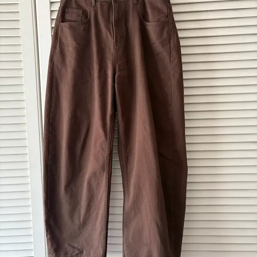 [BUNJANG] Millo Archive Reflect Curved Pants Brown / [XL]밀로아카이브 리플렉트 커브드 팬츠 브라운