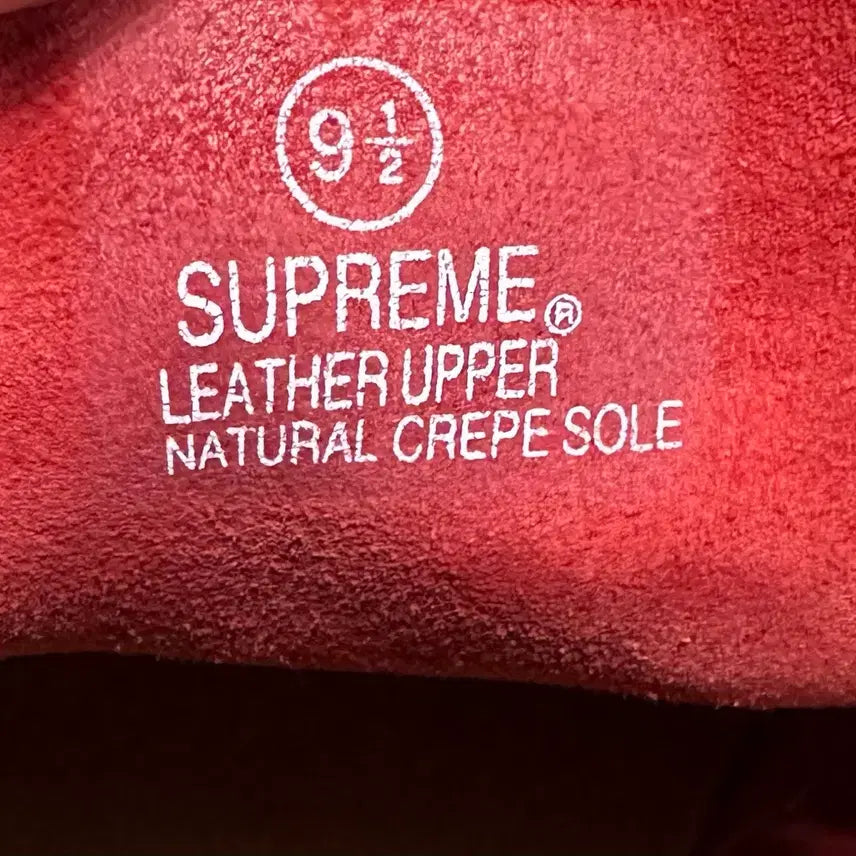 [BUNJANG] Supreme x Clarks Desert Map Desert Boots / US9.5) 슈프림 x 클락스 부츠 남성 남자 데저트 맵 데저트 부츠