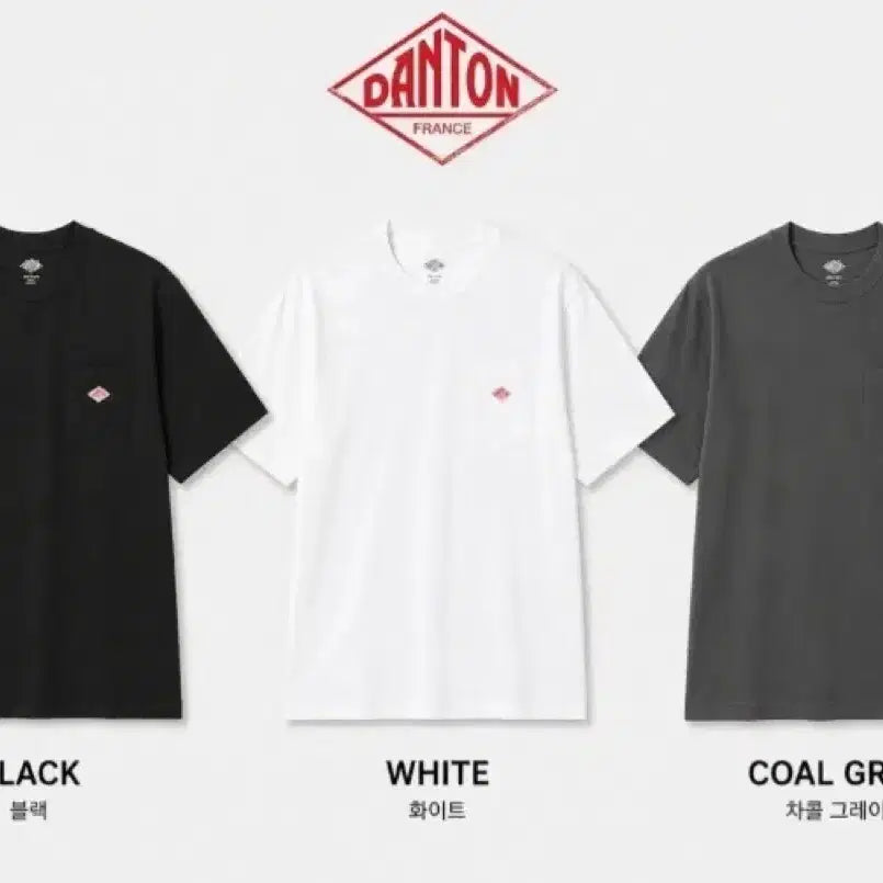 [BUNJANG] Danton Pocket T-shirt Unisex / 정품/새상품) 단톤 포켓 반팔티셔츠  반팔티셔츠 남녀공용