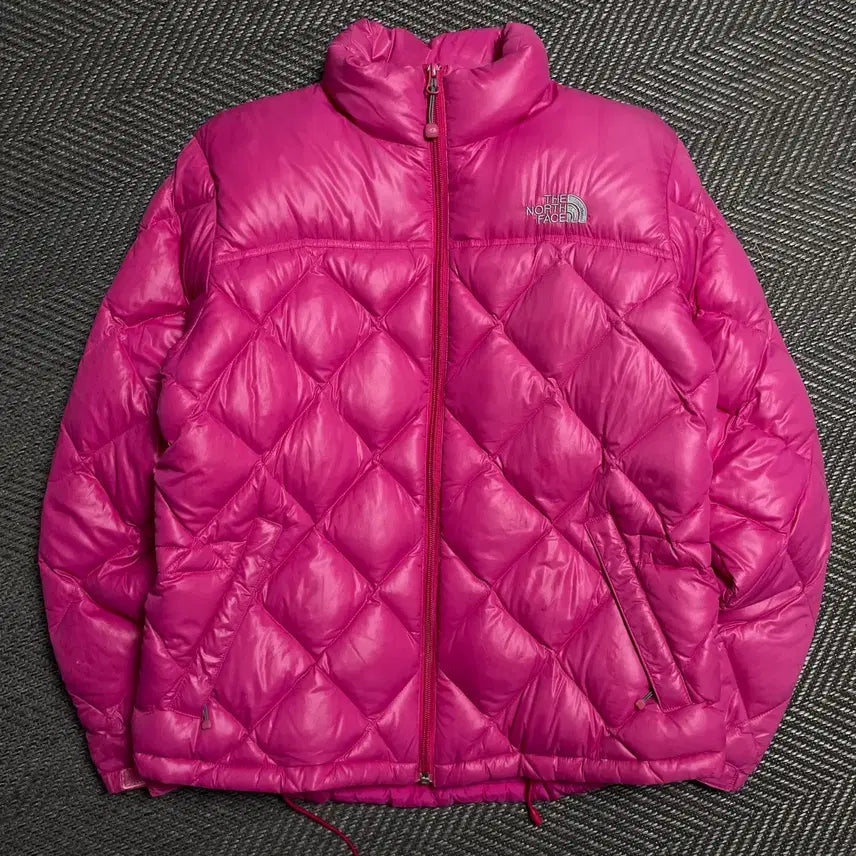 [BUNJANG] The North Face 600 Diamond Quilted Goose Down Puffer Jacket / 노스페이스 600 다이아몬드 퀼팅 구스다운 푸퍼 패딩 핑크y 5393