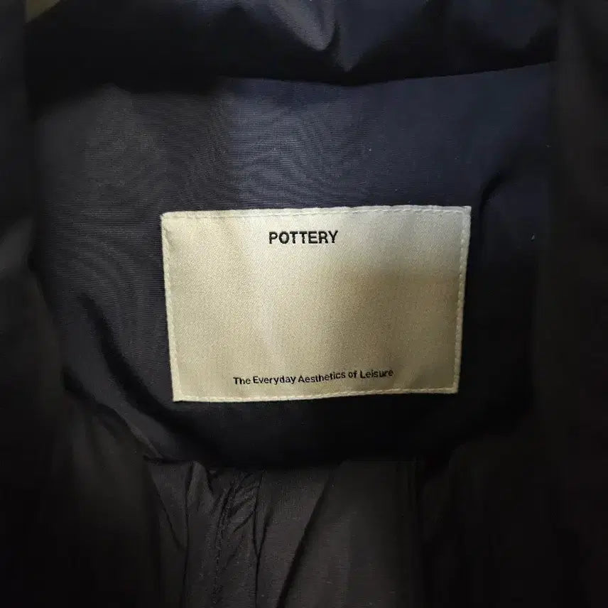 [BUNJANG] POTTERY File Parka Goose Down Padding Black / L ~ XL) 포터리 POTTERY 파일 파카 구스다운 패딩 블랙