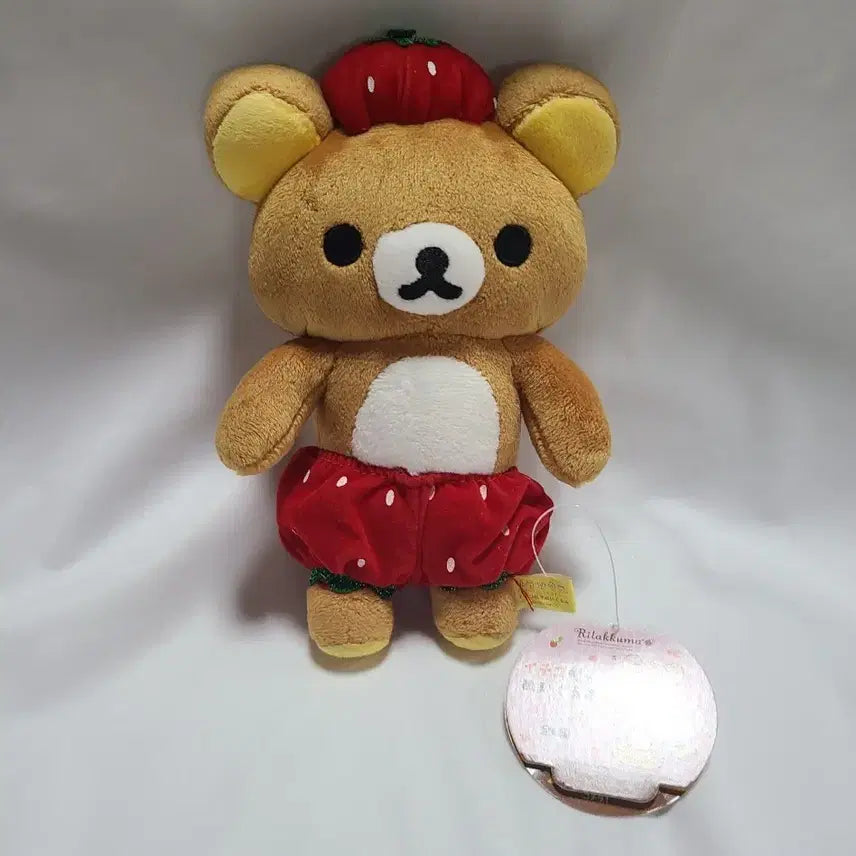 [BUNJANG] Rilakkuma Strawberry Plush Doll / 딸기 리락쿠마 인형