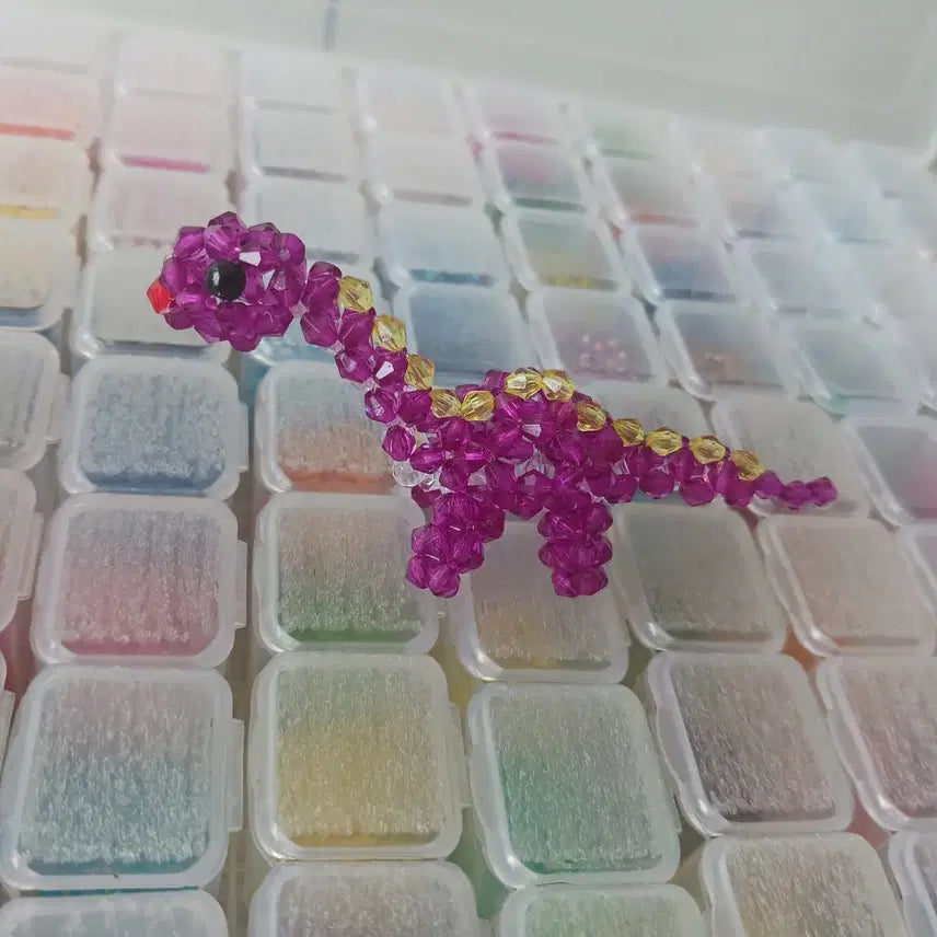 [BUNJANG] Beaded Dinosaur Keyring / 비즈 공룡 [키링/군번줄고리/폰줄]