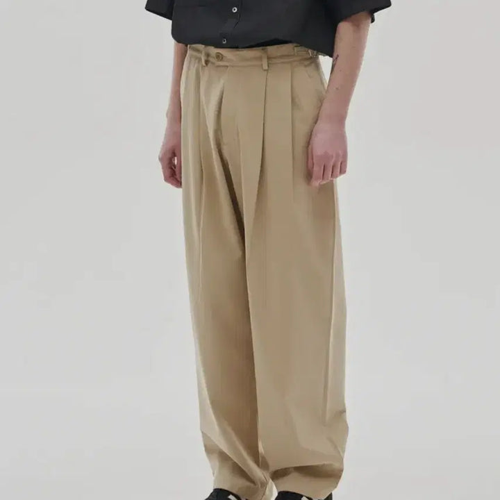 [BUNJANG] Nohant Wide Chino Pants Beige / 노운 와이드 치노 팬츠 1사이즈 베이지