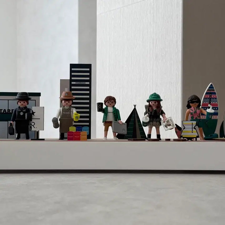[BUNJANG] Starbucks Playmobil Buddy Set with Case / 스타벅스 플레이모빌 버디세트 케이스 포함