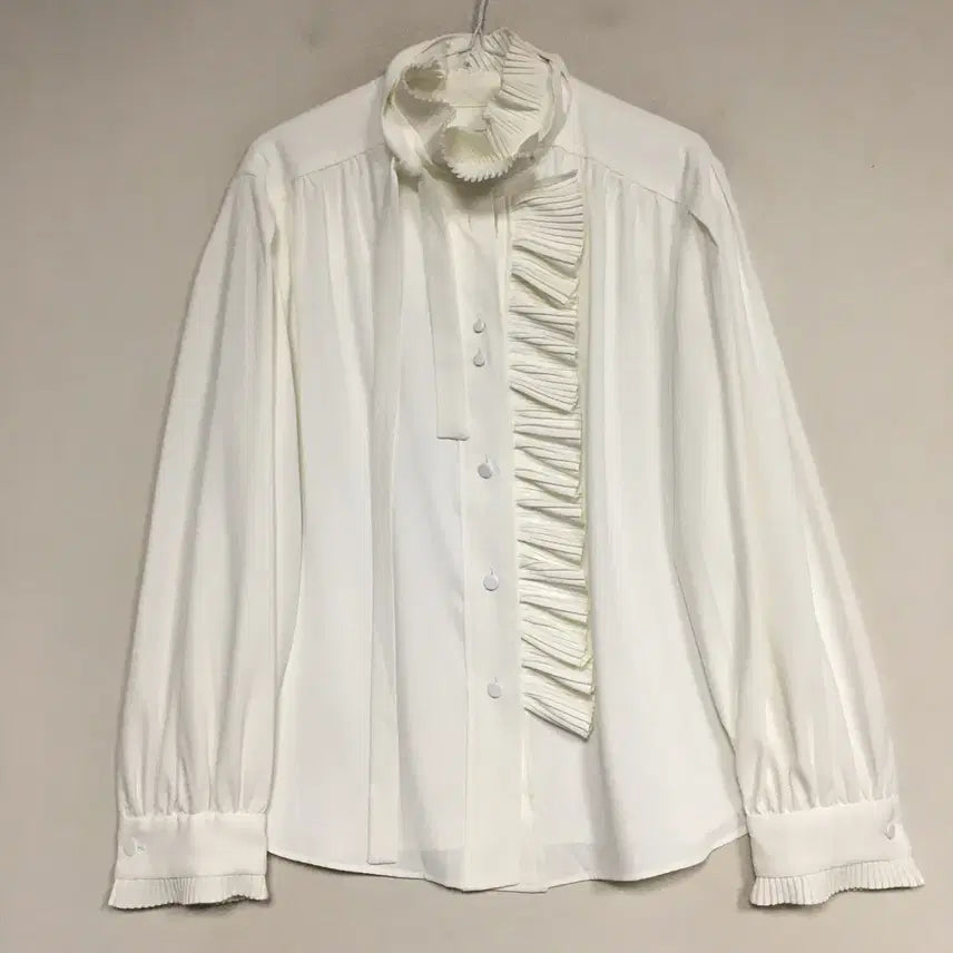 [BUNJANG] Lucky Chouette Ruffle Tie Blouse / 럭키슈에뜨 러플 타이 블라우스