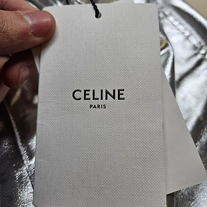 [BUNJANG] Celine Metallic Silver Skinny Stretch Denim Pants / 26) 셀린느 CELINE 메탈릭 실버 스키니 스트레치 데님 팬츠