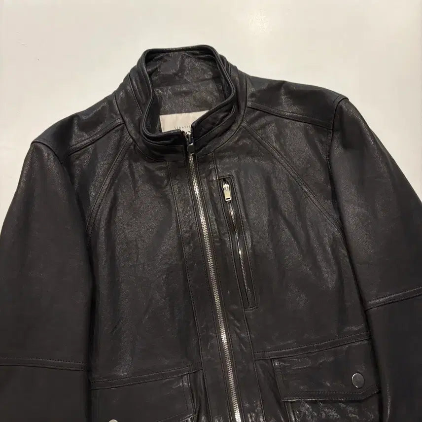 [BUNJANG] Liver Classy Lambskin Leather Jacket / [100] 19FW 리버클래시 양가죽 블랙 레더 자켓