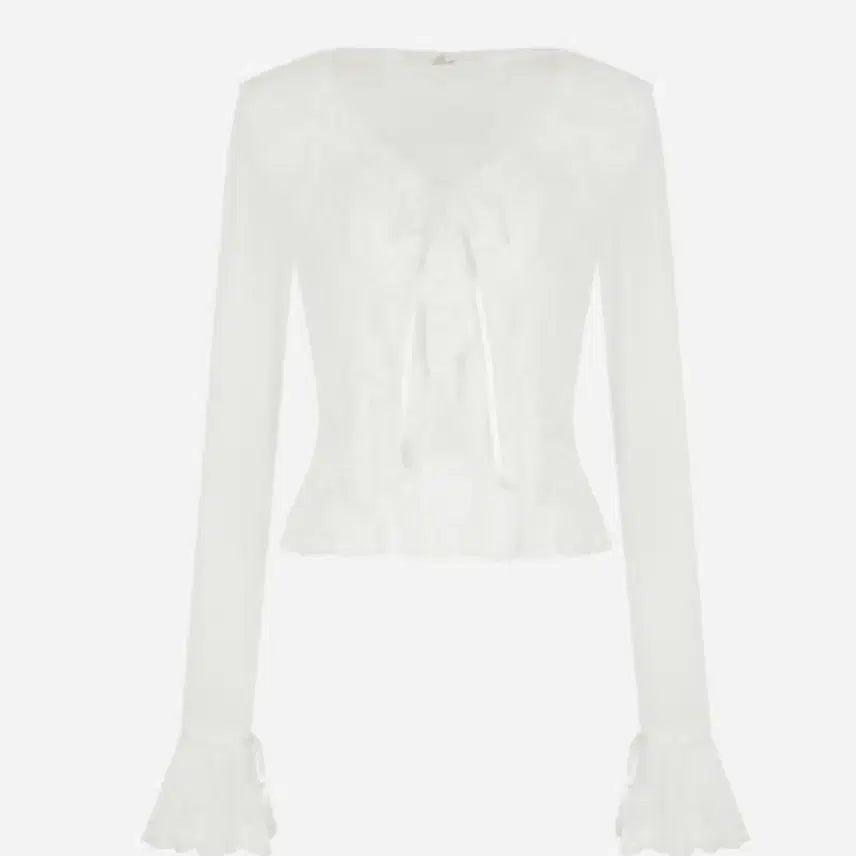 [BUNJANG] Roar Aori Ruffle Lace Cardigan / [미착용] 아옳이 로아르 러플 레이스 가디건