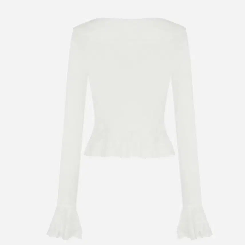 [BUNJANG] Roar Aori Ruffle Lace Cardigan / [미착용] 아옳이 로아르 러플 레이스 가디건