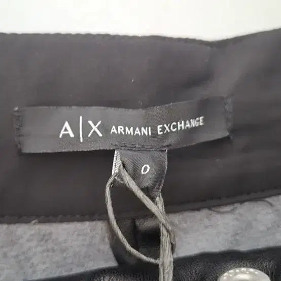 [BUNJANG] Armani Exchange Black Leather 7/10 Pants / (새상품.택가27만)알마니 블랙 레더 통7부바지