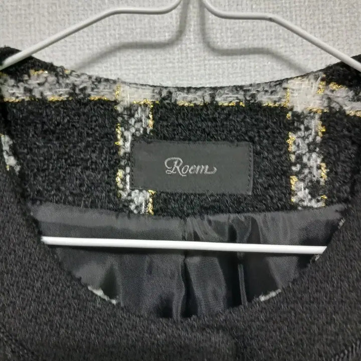 [BUNJANG] Roem Tweed Jacket / Roem 로엠 블랙 화이트 체크 트위드 자켓