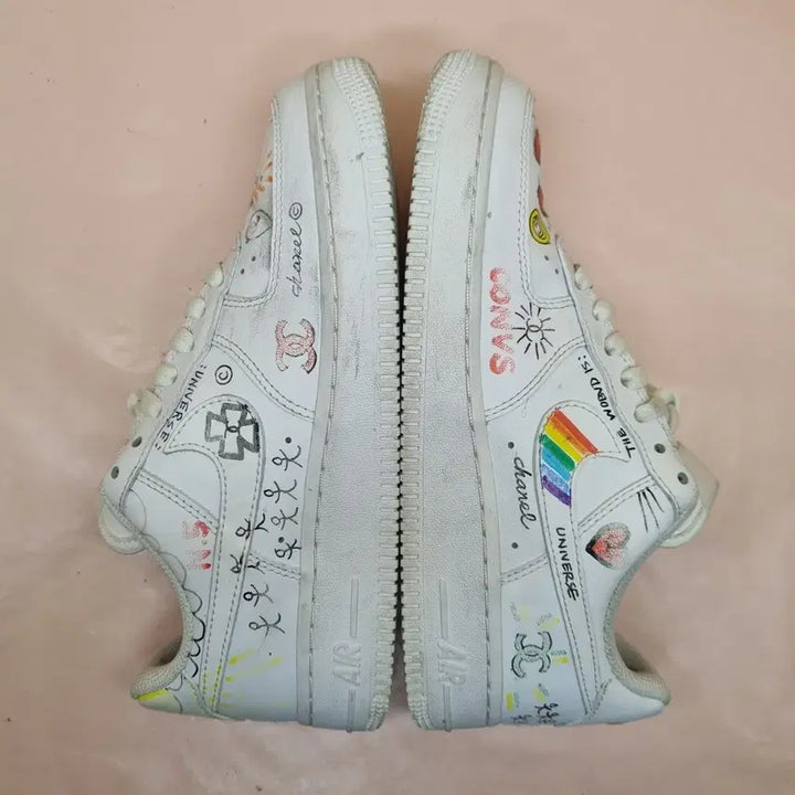 [BUNJANG] Nike Air Force 1 Custom Sneakers 240 / 나이키 에어포스1 커스텀 운동화 240
