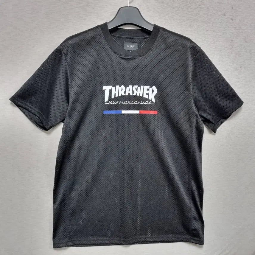 [BUNJANG] Huf x Thrasher Mesh Jersey (Black) / ㅡ허프x트래셔 메쉬 유니폼 남105ㅡ0428