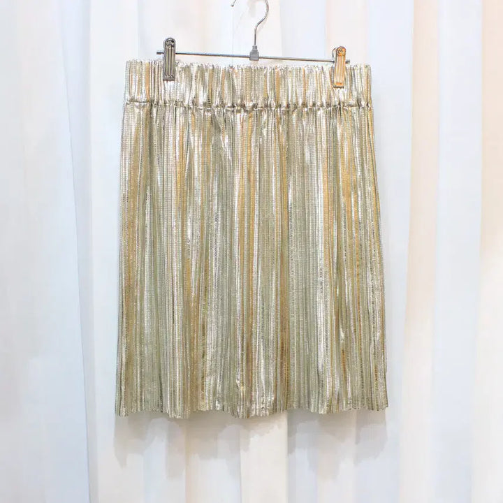 [BUNJANG] Isabel Marant Silver Pleated Skirt / 26인치 이자벨마랑 실버톤 플리츠 스커트 b902