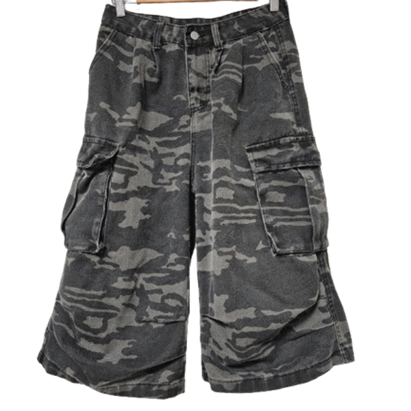 [BUNJANG] Vintage Bermuda Cargo Pants / 여자 버뮤다팬츠 카모카고 여자 빈티지 데님7부바지28