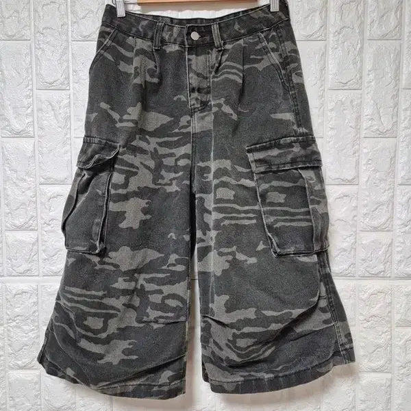 [BUNJANG] Vintage Bermuda Cargo Pants / 여자 버뮤다팬츠 카모카고 여자 빈티지 데님7부바지28