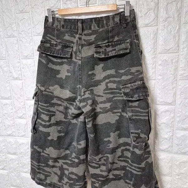[BUNJANG] Vintage Bermuda Cargo Pants / 여자 버뮤다팬츠 카모카고 여자 빈티지 데님7부바지28