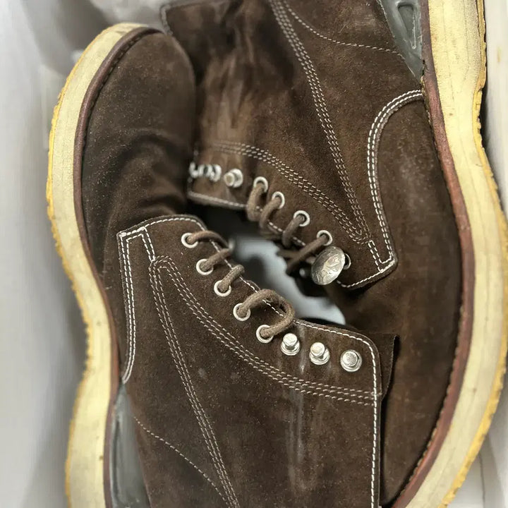 [BUNJANG] VISVIM Virgil Boots Dark Brown Suede Boots / VISVIM 올드비즈빔 콘초 커스텀 다크브라운 스웨이드 버질부츠 10