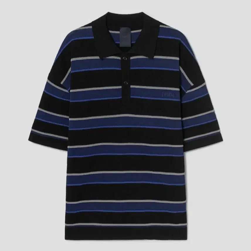[BUNJANG] Juun.J Stripe T-collar Knit L / 준지 26ss 스트라이프 티칼라 니트 L
