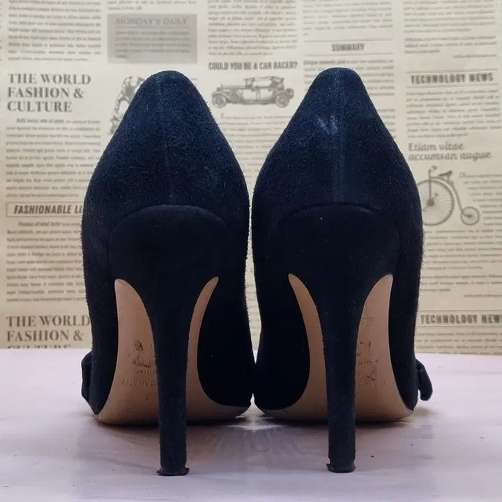 [BUNJANG] Isabel Marant Suede Ribbon High Heels / 이자벨마랑 스웨이드 리본 여성 하이힐 38 240 굽11