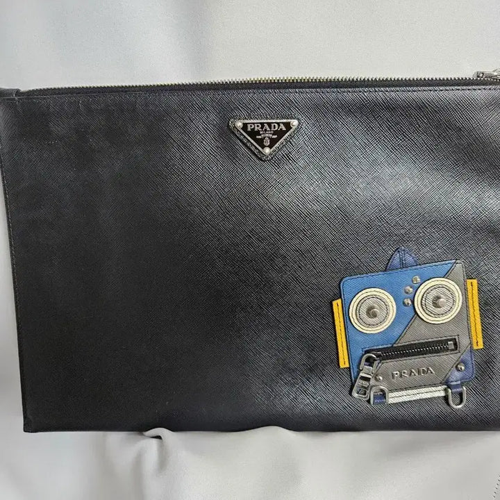 [BUNJANG] Prada Robot Saffiano Clutch Black / 정품 >>프라다 로봇 사피아노 클러치 블랙