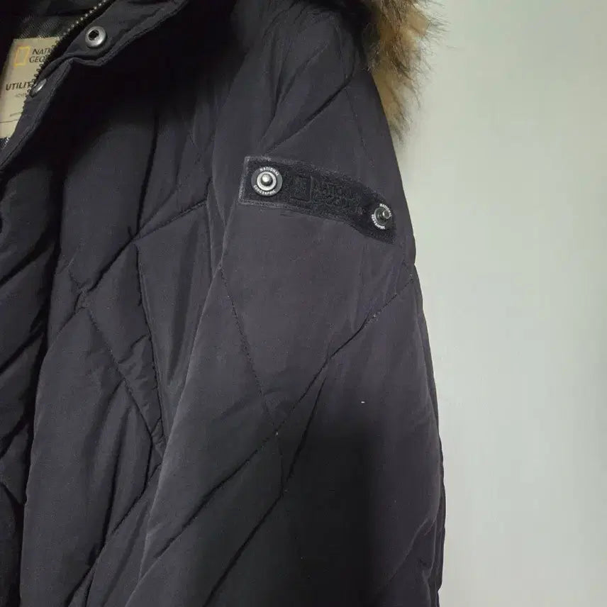 [BUNJANG] National Geographic Utility Long Padded Jacket Black / 내셔널지오그래픽 유틸리티 롱 패딩 블랙