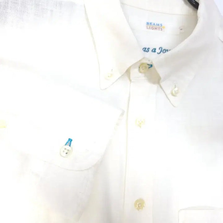 [BUNJANG] BEAMS LIGHT Linen Shirt / BEAMS LIGHT 빔스 라이트 7부소매 린넨셔츠 남방 C526