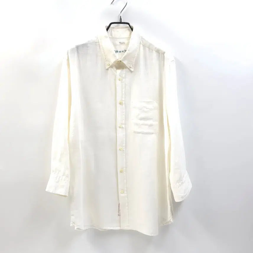 [BUNJANG] BEAMS LIGHT Linen Shirt / BEAMS LIGHT 빔스 라이트 7부소매 린넨셔츠 남방 C526