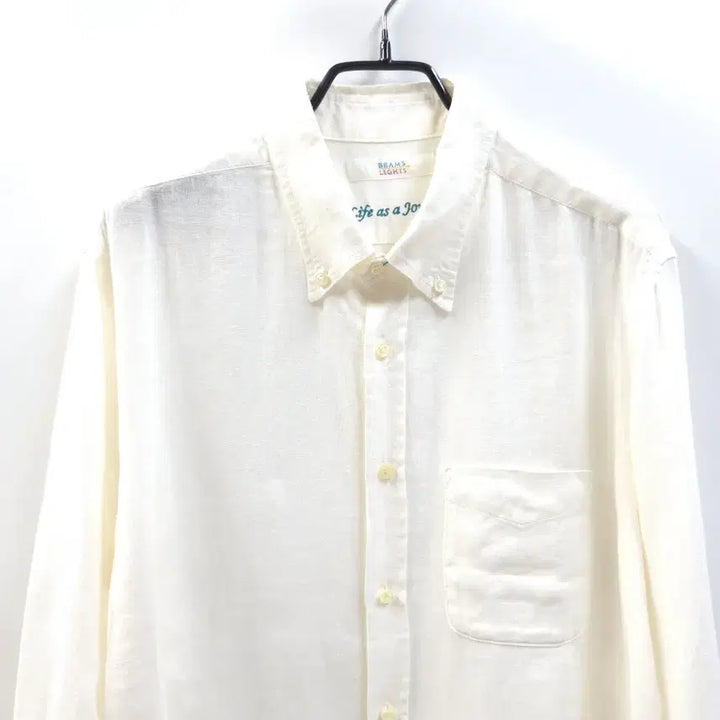 [BUNJANG] BEAMS LIGHT Linen Shirt / BEAMS LIGHT 빔스 라이트 7부소매 린넨셔츠 남방 C526