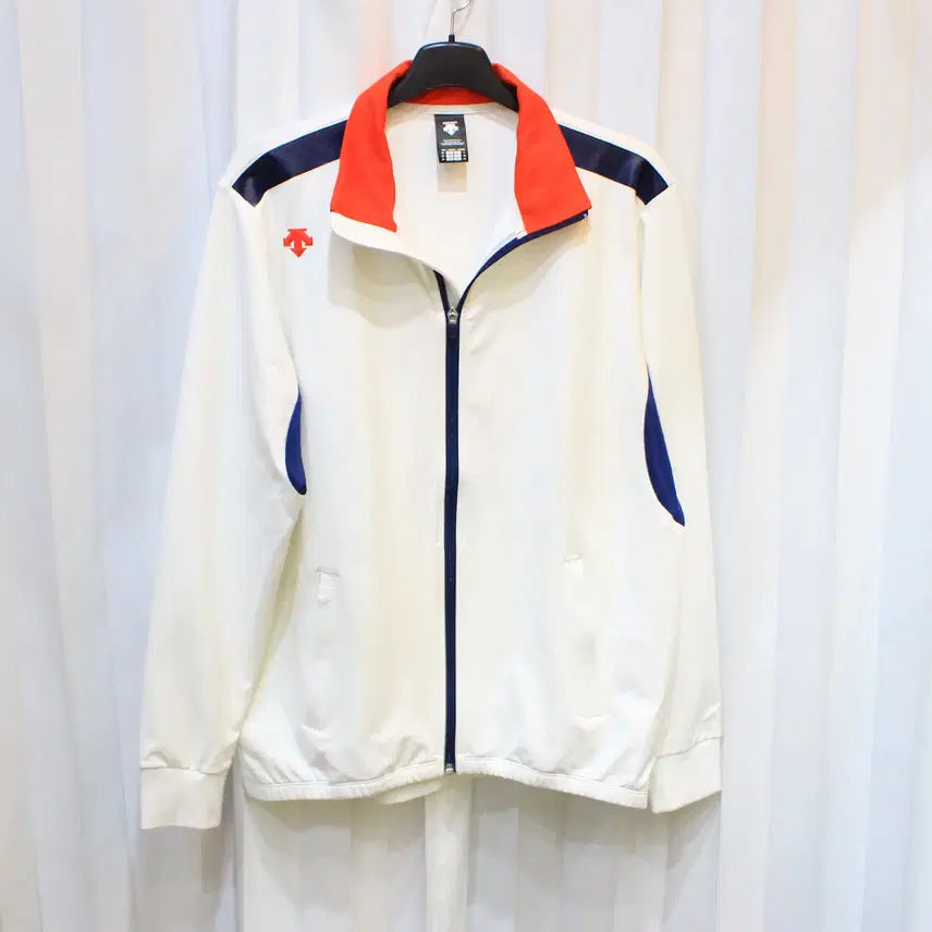 [BUNJANG] Descente Line Color Block Zip-up Jumper / 110 데상트 라인배색 집업 점퍼 b906