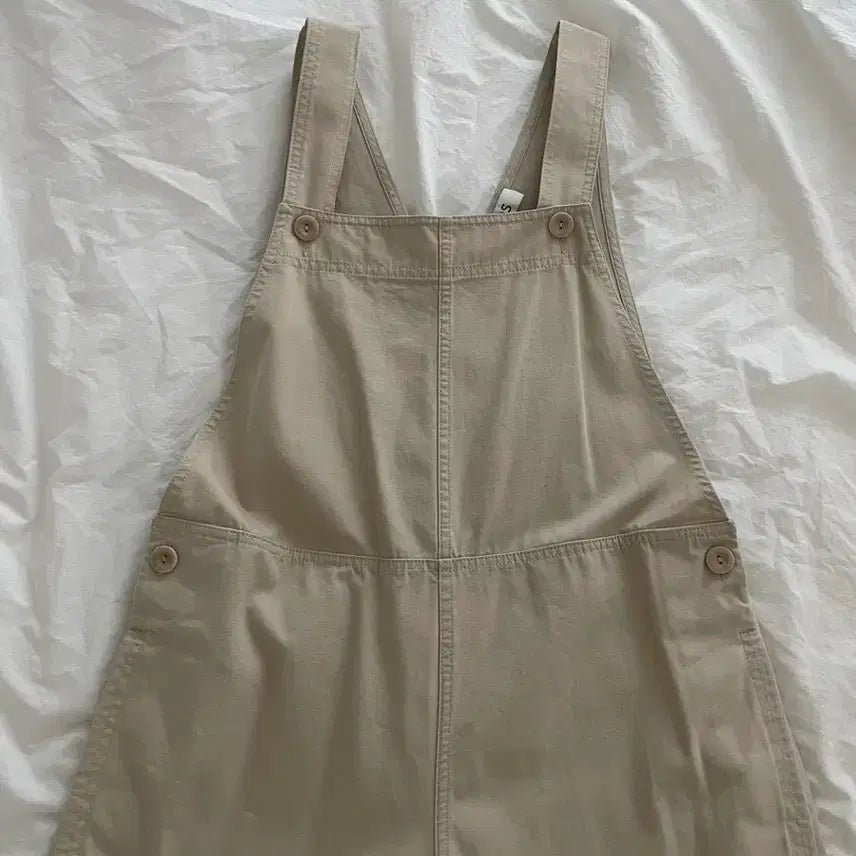 [BUNJANG] COS Beige Overalls Wide Pants / 코스 COS / 베이지 오버롤 멜빵 와이드 팬츠 와이드덩거리