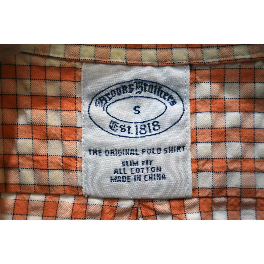 [BUNJANG] Brooks Brothers Check Pattern Short Sleeve Shirt / S 브룩스브라더스 체크패턴 반팔 셔츠 b908