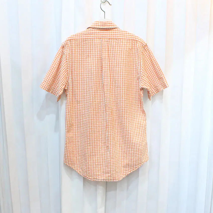 [BUNJANG] Brooks Brothers Check Pattern Short Sleeve Shirt / S 브룩스브라더스 체크패턴 반팔 셔츠 b908