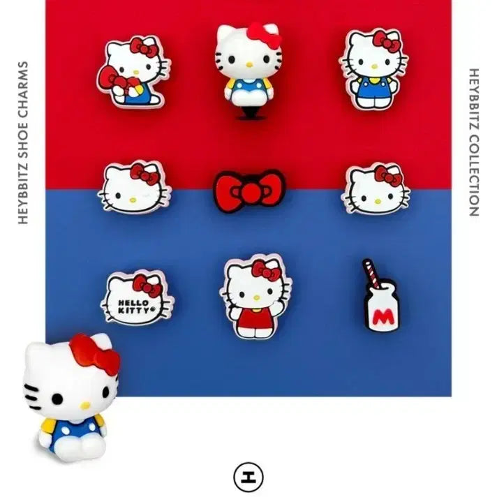 [BUNJANG] Hello Kitty Jibbitz 10-Piece Set / 키티 지비츠 10개 세트