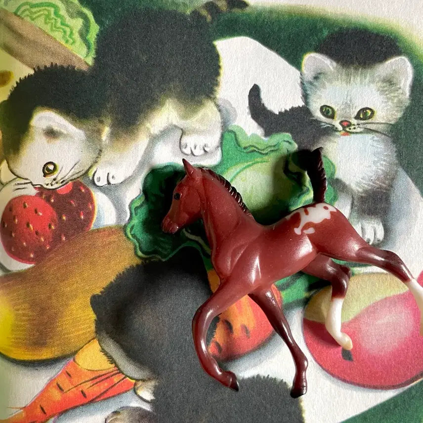 [BUNJANG] 1970s Vintage Horse Cake Topper / Figurine / 1970s/빈티지홀스 케이크토퍼 빈티지 피규어(rare)